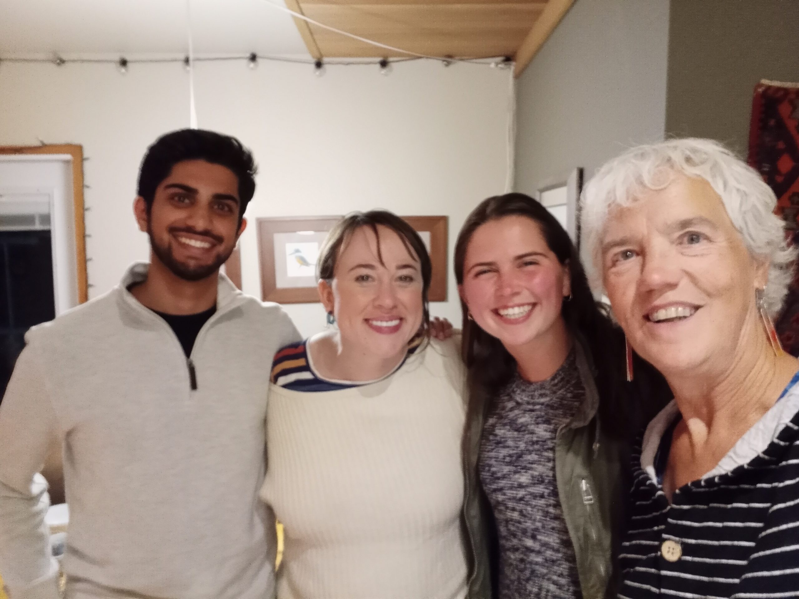 Dr. Jane Lester with a group of UW School of Medicine students during a SAID dinner